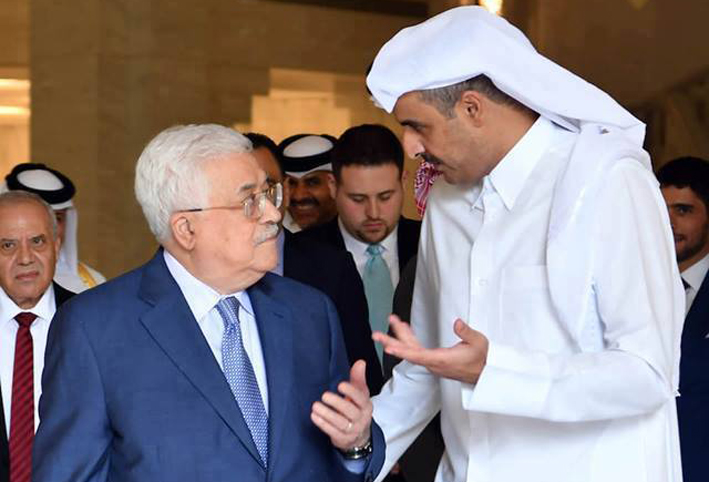 بالصور .. أمير قطر وعباس يبحثان إجراءات لحماية القدس