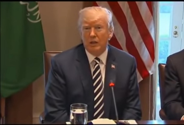 بالفيديو .. ترامب: السعودية ستعطينا جزءا من ثروتها