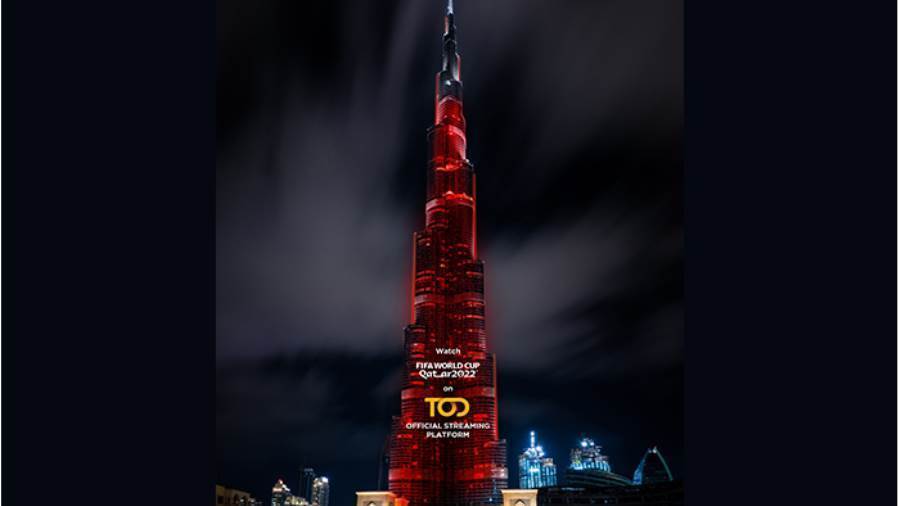  منصة TOD تعلن عن ماركاتها التجارية على برج خليفة