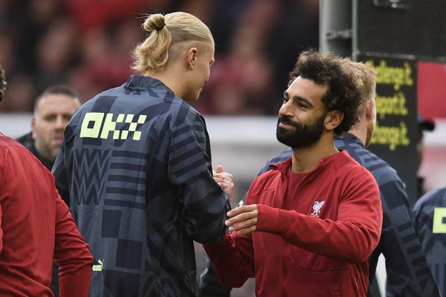 هالاند يحطم الرقم القياسي لمحمد صلاح