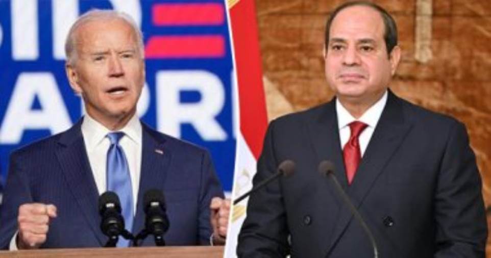 السيسي ونظيره الأمريكي يبحثان مستجدات التصعيد العسكري في غزة