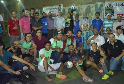  الوفد يفتتح  الدورة الرمضانية لكرة القدم بالعمرانية