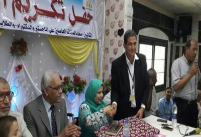 نقابة المعلمين بكفر الشيخ تكرم النائبة "مها شعبان"