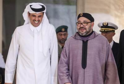 العاهل المغربي يصل للدوحة في أول زيارة بعد أزمة الخليج
