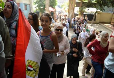 إقبال كبير من السيدات فى اليوم الثاني لانتخابات مصر 2018