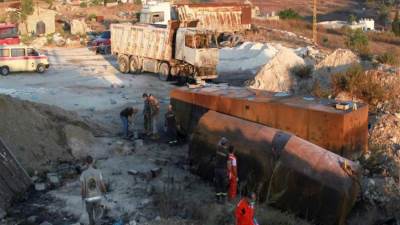 عكار بعد المرفأ.. انفجار خزان محروقات في لبنان يودي بحياة 20 شخصا على الأقل
