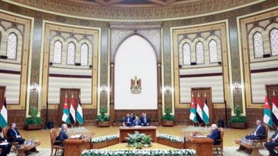  اجتماع خماسي رفيع في شرم الشيخ لبحث التهدئة بين الفلسطينيين والإسرائيليين